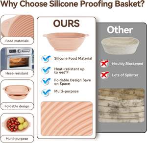 Kit de démarrage de levain avec pots, paniers en rotin d'Indonésie, racloir en métal et plastique, lame à grigner le pain, panier de levage pour levain - Product Image 4