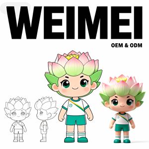 Figura de Niño de Diseño Original, Peluche Súper Suave, ABS No Tóxico, Diseños Personalizados OEM/ODM, Área <span class=keywords><strong>Escénica</strong></span>, Creatividad Cultural - Product Image 1