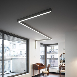 Lampada a Sospensione Regolabile 30W 40W, Plafoniera <span class=keywords><strong>LED</strong></span>, Luce Lineare <span class=keywords><strong>LED</strong></span> per Ufficio - Product Image 5