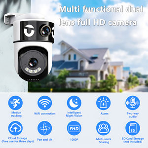 Cámara de Seguridad Wifi <span class=keywords><strong>Okam</strong></span> 5G para Exteriores, Doble Lente, 4K HD, Detección de Movimiento, Alarma, Impermeable - Product Image 2
