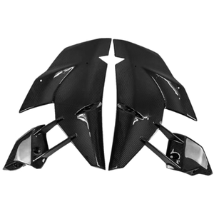 Pour Kawasaki Ninja H2 <span class=keywords><strong>H2R</strong></span> 2019 2020 2021 2022 <span class=keywords><strong>2023</strong></span> 2024 3K 100% carénages de panneau latéral supérieur avant de moto en Fiber de carbone sèche - Product Image 1