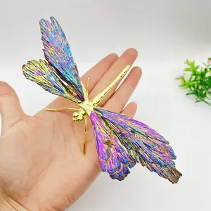 Neues Produkt natürliche künstliche Engel Aura Quarz kristalle Libelle Volks handwerk für Hochzeit Souvenirs Geschenk