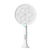 Raquette anti-moustiques électrique rechargeable USB, activée par le toucher, lampe UV deux-en-un, anti-chute, antichoc, portée 11-20 m, autonomie 6-8 heures