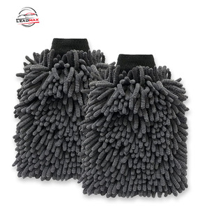 LEADMAX Gants en <span class=keywords><strong>microfibre</strong></span> bleue <span class=keywords><strong>de</strong></span> haute qualité 19*28CM, gants en chenille imperméables pour le <span class=keywords><strong>lavage</strong></span> <span class=keywords><strong>de</strong></span> voiture, <span class=keywords><strong>microfibre</strong></span> durable et résistante pour la voiture - Product Image 1