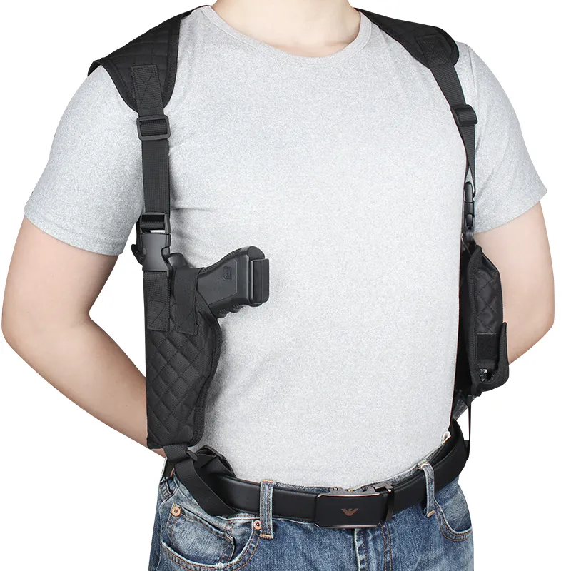 Tactical Durable Concealed Carry Rechts Links Waffen tasche Schulter pistolen holster mit Magazin tasche