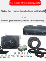 Réfrigérateur encastré 12V/24V DC pour conversion de camping-car, pour climatiseur de stationnement électrique à système split turbo diesel dissimulé 404