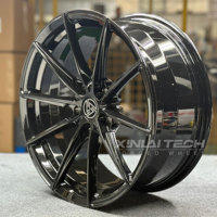 Jantes sport haute performance BJXL, directement de l'usine, 18-21 pouces, noir brillant, concaves profondes, 7 branches, en alliage divisé, pour Ford Mustang GT