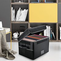Grand bac à documents pliable, boîte de rangement des documents, étui imperméable et étanche pour les documents