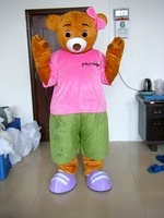 Fabricant professionnel de costumes de mascotte d'ours personnalisés Blue Sky, costumes de dessin animé pour adultes, Miss Bear, en peluche, unisexe, pour spectacle sur scène