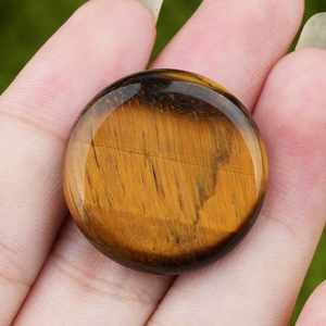 Pierre de méditation Reiki en cristal de 25 mm, 7 chakras, pierre de guérison naturelle, tranche ronde de quartz clair, plaque d'améthyste énergétique pour <span class=keywords><strong>la</strong></span> décoration - Product Image 6