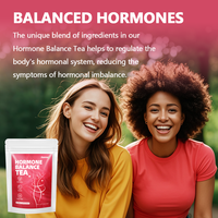 Herbes chinoises Déséquilibre des hormones organiques Femme heureuse Grossesse Hormone Équilibre Régime Équilibre Thé Compléments alimentaires