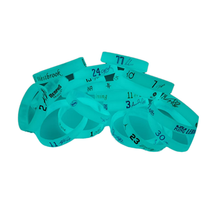 Pulseras de Silicona Fluorescentes Recicladas Ecológicas con Logotipo Personalizado, Pulseras de Goma Oscura para Eventos y Promociones - Product Image 1