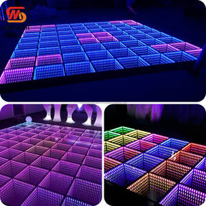 SLOOTH 3D Infinite Dance Floor Sheet Télécommande Changement de couleur RGB LED Scène de mariage pour la fête - Product Image 6