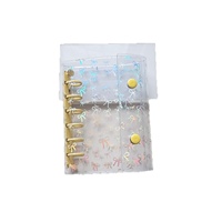 A7 Schmetterling-Flash-Binder Laser-PVC-Etui 6-Loch Handbuch Reisetagebuch Studenten-Album Geschenk