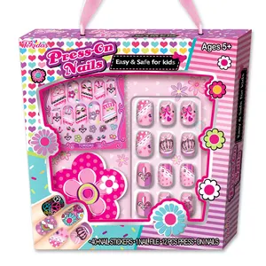 2023 kit per il trucco dei bambini Set per Nail Art per bambini fornitori Set di arte per bambini produttori moda nail Art smalto per unghie giocattoli per il trucco