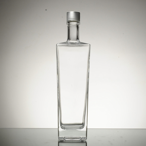Botella de vidrio de 700ml botella de whisky botella de vidrio cuadrado botella de fabricante - Product Image 3