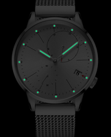 Montres mécaniques en acier pour entreprise, avec calendrier et petite seconde, de conception et fabrication usine, pour marque privée