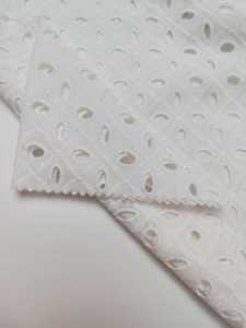 Évider tissé <span class=keywords><strong>français</strong></span> Guipure fantaisie Style plaine teint coloré Voile coton broderie tissu - Product Image 3