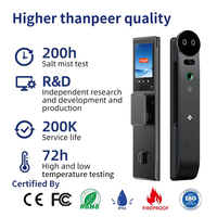 Serrure de porte intelligente V20 pour porte en bois, reconnaissance faciale, empreinte digitale, mot de passe, carte, contrôle par application, stockage de mémoire cloud, WiFi, application TUYA pour la maison
