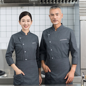 <span class=keywords><strong>Meilleur</strong></span> Manteau de <span class=keywords><strong>Chef</strong></span> Nouveau Design Haute Qualité Manches Complètes Confort Restaurant <span class=keywords><strong>Chef</strong></span> Hôtel <span class=keywords><strong>Chef</strong></span> - Product Image 4