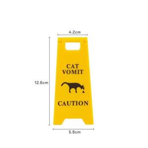 Nuevo Letrero Creativo de Advertencia de Vómito de Gato para Peluquería, Divertido Letrero de Advertencia de Perro, Novedad para Fiestas, Regalos, Decoración del Hogar/Escritorio - Product Image 1