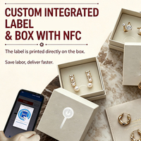 Boîte à bracelet RFID NFC personnalisée avec étiquette NFC intelligente anti-contrefaçon, emballage de bijoux de luxe antivol, logo OEM