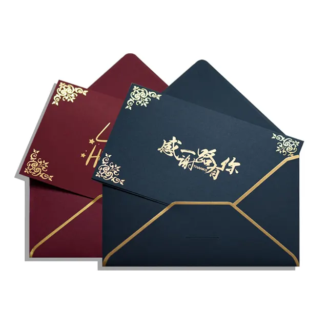 Envelope de cartão de visita personalizado, logotipo de alta qualidade, graças, cartão de visita, chá de bebê, folio