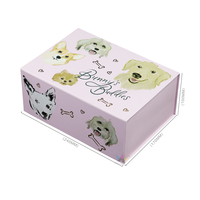 Boîte de rangement cosmétique en carton rigide rose avec logo personnalisé et insert en mousse pour coffret cadeau de soins de la peau et de maquillage