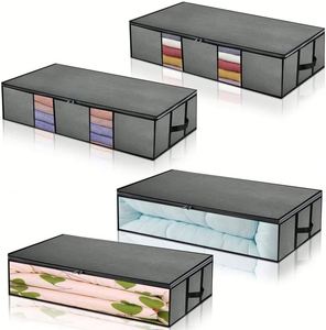 Organizador de Almacenamiento de Tela Reutilizable para Debajo de la Cama, para Guardar Mantas, Edredones y Ropa - Product Image 1