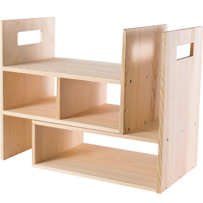 Настольный стол для проживания простая маленькая книжная полка для студентов с твердой древесиной многофункциональная