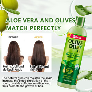 Shampoo nourrissant et rafraîchissant pour le cuir chevelu, lissant, brillance longue durée, huile d'olive, aloès <span class=keywords><strong>vera</strong></span> - Product Image 5