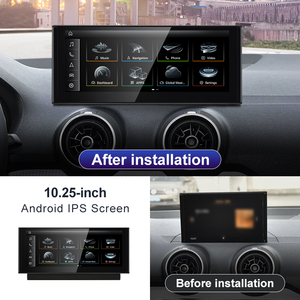 HFMidia Qualcomm Snapdragon 680 Prix d'usine 10,25 pouces 8 cœurs Android 16 Carplay pour lecteurs vidéo de voiture AUDI Q2 de 2018 à 2021 - Product Image 5