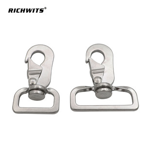 Crochet de sangle classique en acier inoxydable, boucle à ressort rotative universelle pour laisse d'animal de compagnie, attache de sac, taille 3M, matériau en fer - Product Image 3