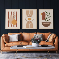 HAOWAI OEMODM Lot de 3 impressions murales, Décoration artistique, Ensemble d'affiches Bohème Nature_ Affiches murales minimalistes