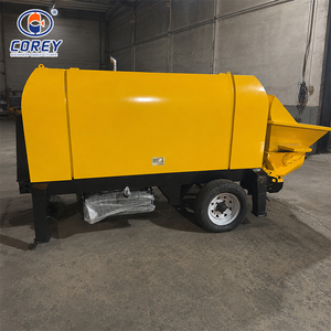 Pompe à béton mobile portable à moteur diesel avec mélangeur automatique, capacité de transport horizontale de 50 m et verticale de 30 m, pour fondations, dalles et tunnels - Product Image 3