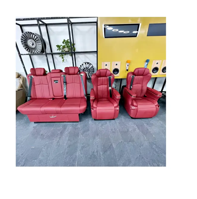 Van Seats Set Luxurious Car Van Seat Hiace Toyota Hiace Van Body Kit Minibus Toyota Hiace Mercedes Vito Sprinter massage seat