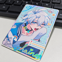 Impression de cartes personnalisées, cartes à collectionner d'anime avec feuille holographique, cartes photo laminées mat double face