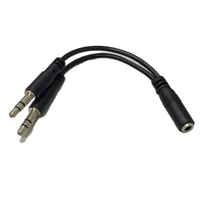 Cable Divisor en Y de 3.5mm, 2 Machos a Macho, PVC, para Audio y Video de Auto, con Blindaje de Aluminio-Mylar y Conductor Chapado en Oro - Product Image 1
