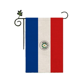 Best-seller Paraguay Cour Jardin Drapeau Atmosphère Unique Décoration Peut Être Personnalisé 18*12 In - Product Image 1