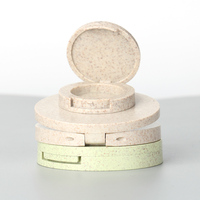 Emballage cosmétique de paille de blé recyclable personnalisé OEM Blush Container
