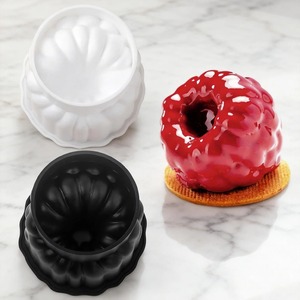 Moule à gâteau mousse framboise, moules en silicone fraise banane pour la pâtisserie, le pudding, les desserts, le chocolat, les outils de décoration de gâteaux aux fruits - Product Image 6