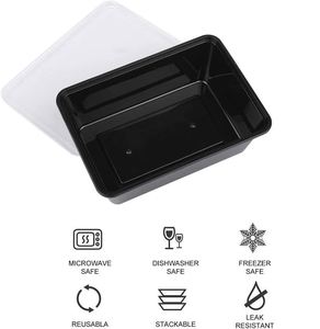 OEM Custom Microwave Safe Rectangle Containers With <b>Lids</b> - Product Image 2