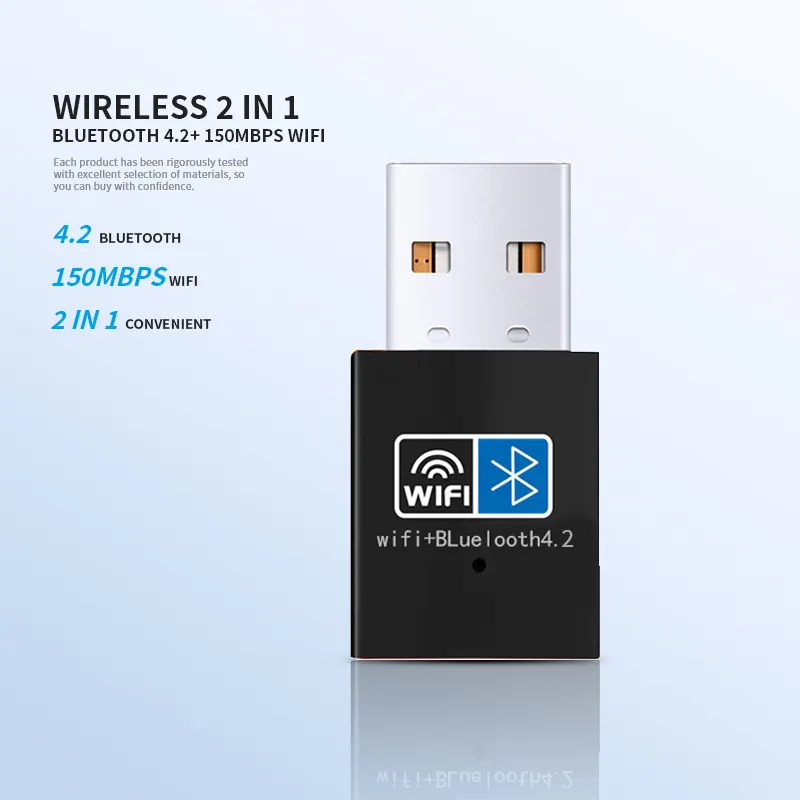 Vendas Diretas Construído Em RTL8723DU Chip Bluetooth 2.4G Adaptador Usb Dongle Plus 4.0 Receptor Para Desktop