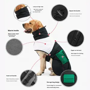 Winter Verdikte Hond Hoodies Fleece Voering Warmte <span class=keywords><strong>Doberman</strong></span> Katoenen Kleding Moderne Middelgrote Grote Honden Solide Eco-Vriendelijke Herfst - Product Image 2