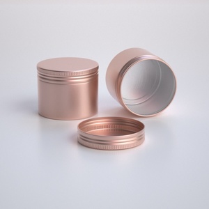 Envase Metálico de Aluminio Resistente a la Corrosión con Tapa de Rosca Hermética, Envases de Grado Alimenticio, Latas Redondas de Aluminio Doradas de 100g 100ml 3oz - Product Image 6