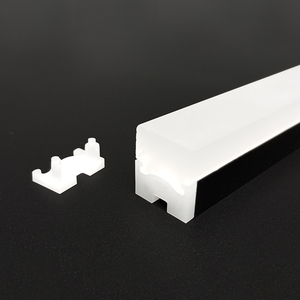 Bán buôn W18 * H20mm nhôm Led hồ sơ Silicone khuếch tán kênh Anodized bề mặt T5 temper cho phòng tắm Gương tủ đèn - Product Image 4