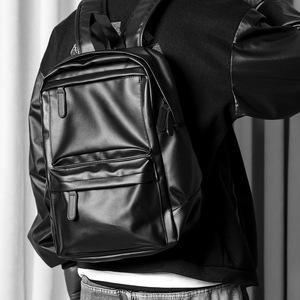 Hot Style High Capacity Business <b>Backpack</b> <b>Laptop</b> School Bag Durable Pu Leather Waterproof <b>Backpack</b> for Men - Product Image 2