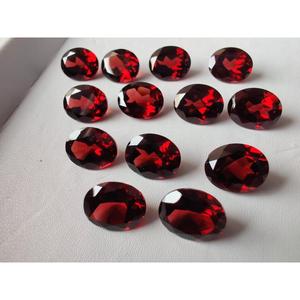 Granate natural / 9x7 mm / Calidad VSI 100 / CALIDAD SUPERIOR / Granate rojo de Mozambique / Oval facetado / 2.1 quilates - Product Image 6