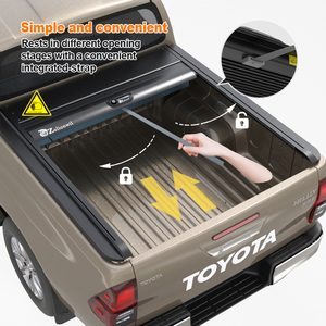 Couverture de benne de camionnette rétractable manuelle Zolionwil, couvercle de benne à rouleaux pour <span class=keywords><strong>Toyota</strong></span> <span class=keywords><strong>Hilux</strong></span> - Product Image 3