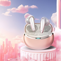 Écouteurs sans fil mini portables de sport et de musique, OEM LOGO, demi-intra-auriculaires, affichage numérique, étanches IPX5, son HiFi hybride